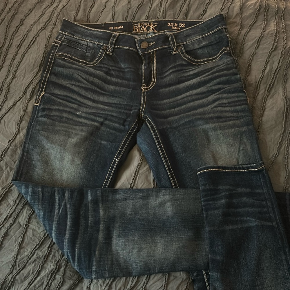 Buckle Black Jeans-Skinny